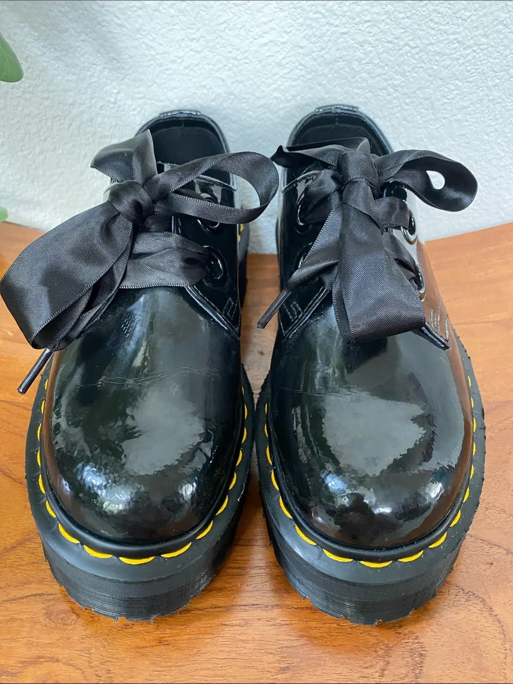 Dr. Martens AirWair HOLLY Women’s Patent Leather Platform Shoes
